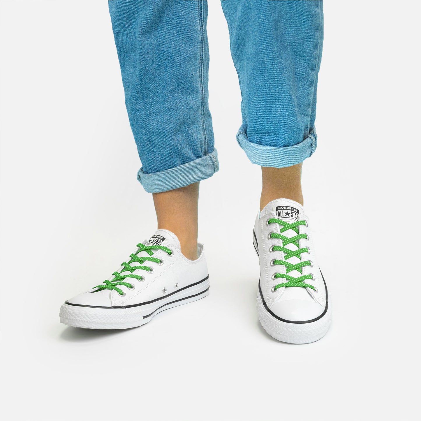 Green White Dots